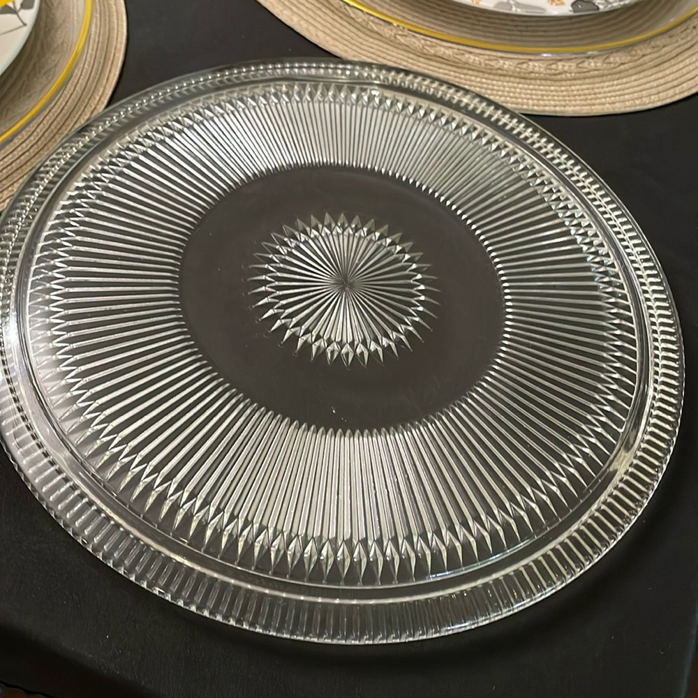 Depression Jeanette Glass Anniversary Plate